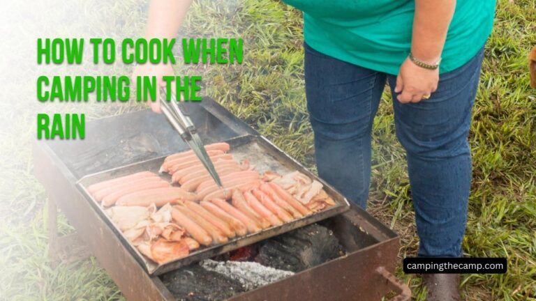 How to Cook When Camping in the Rain