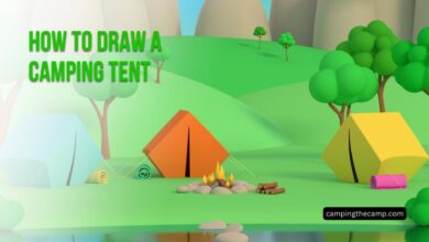 How to Draw a Camping Tent